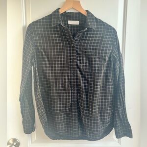 Everlane 100% Cotton Check Button Down Shirt